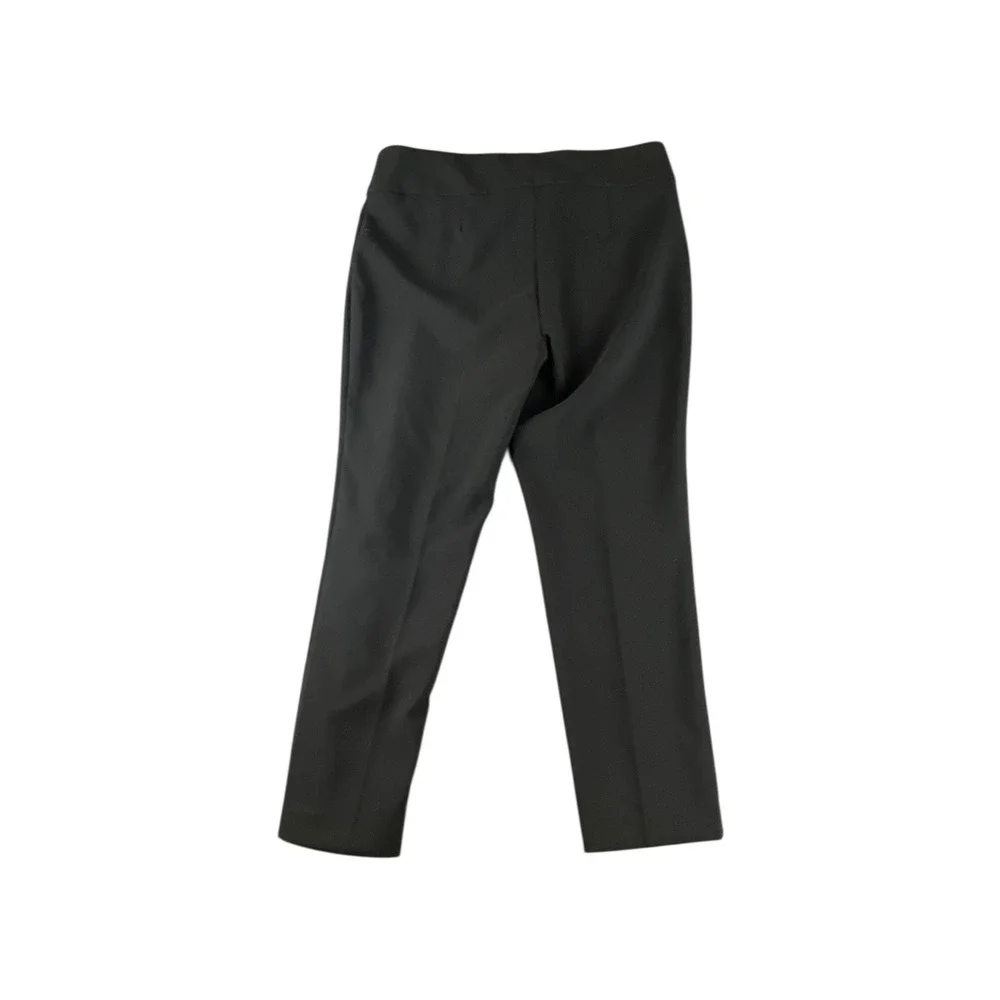 Jones Studio Womens Black Straight Leg Dress Pants Gold Button Detail Size 12 - Picture 7 of 8